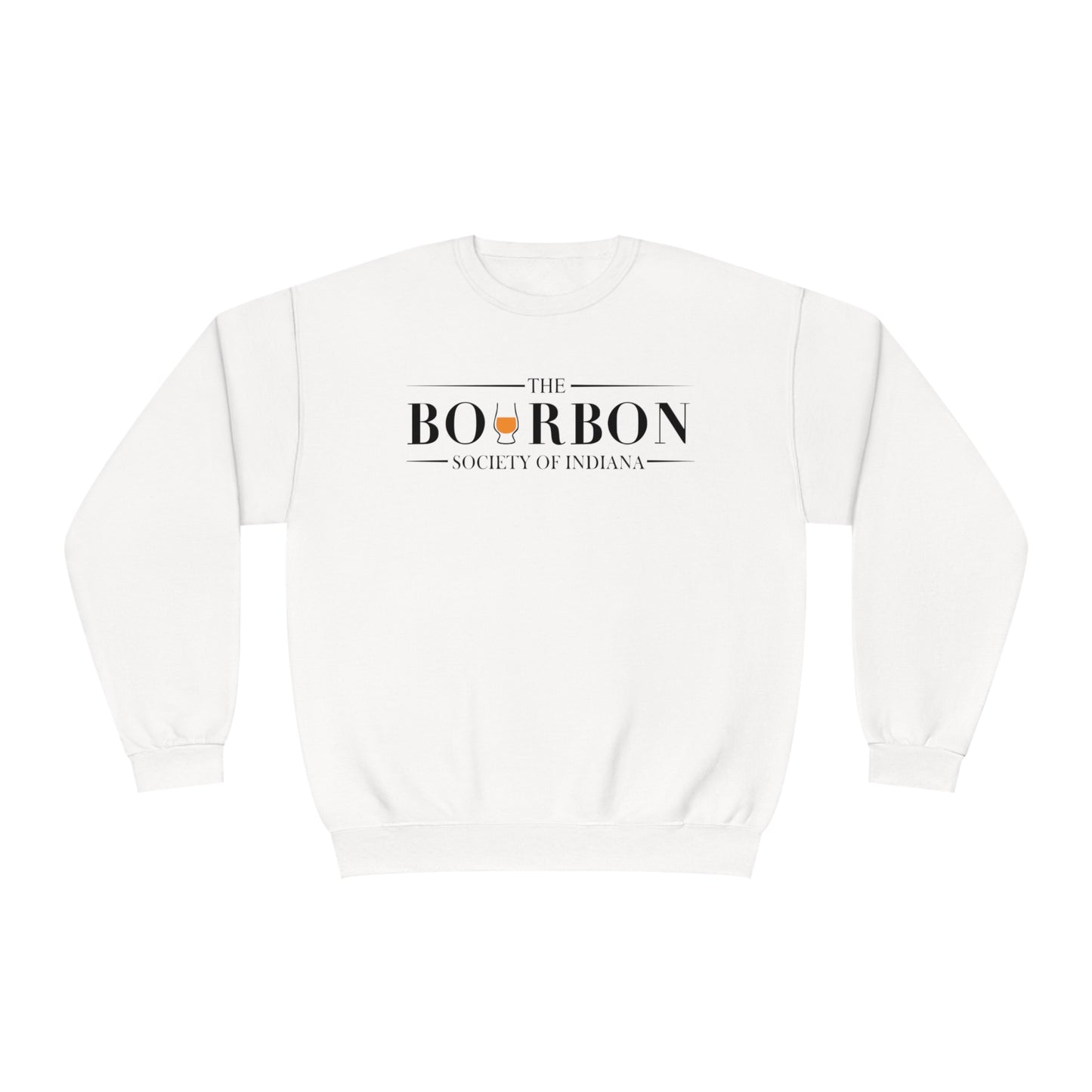 Bourbon Society White Unisex Crewneck Sweatshirt