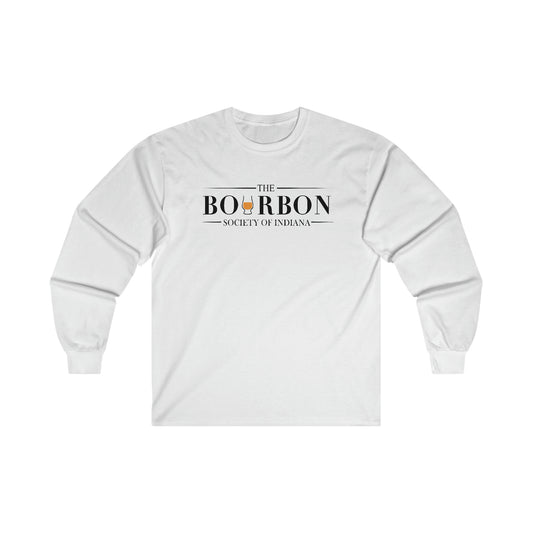 Bourbon Society White Ultra Cotton Long Sleeve Tee