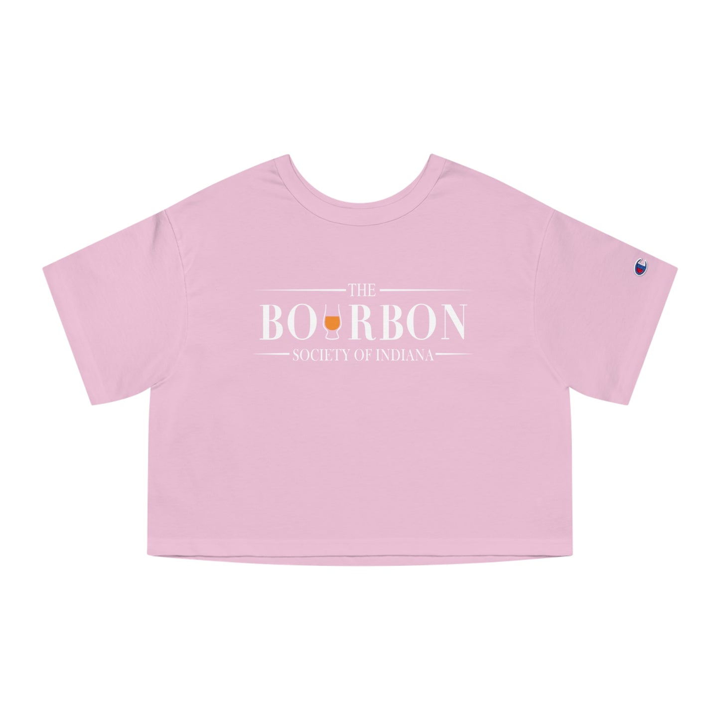 Bourbon Society Pink Champion Women's Heritage Cropped T-Shirt