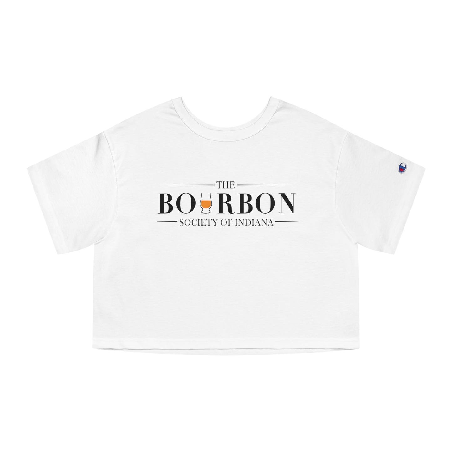 Bourbon Society White Champion Women's Heritage Cropped T-Shirt