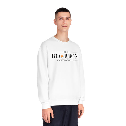 Bourbon Society White Unisex Crewneck Sweatshirt